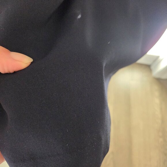 Formal long navy blue sleeveless dress with open back. Size 6 - Picture 2 of 4